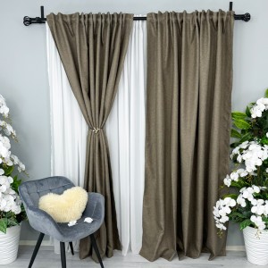 Draperie HoReCa TEXTURATA tip IN, 140cm latime x 260cm înălțime, cu TIV LAT, Grej Draperie HoReCa TEXTURATA tip IN, 140cm latime x 260cm înălțime, cu TIV LAT, Grej