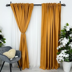 Draperie HoReCa TEXTURATA tip IN, 140cm latime x 260cm înălțime, cu TIV LAT, Mustar Draperie HoReCa TEXTURATA tip IN, 140cm latime x 260cm înălțime, cu TIV LAT, Mustar