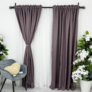 Draperie HoReCa TEXTURATA tip IN, 140cm latime x 260cm înălțime, cu TIV LAT, Violet Draperie HoReCa TEXTURATA tip IN, 140cm latime x 260cm înălțime, cu TIV LAT, Violet