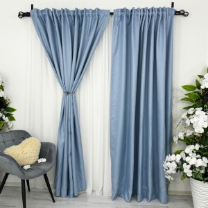 Draperie HoReCa TEXTURATA tip IN, 140cm latime x 260cm înălțime, cu TIV LAT, Bleu Ciel Draperie HoReCa TEXTURATA tip IN, 140cm latime x 260cm înălțime, cu TIV LAT, Bleu Ciel