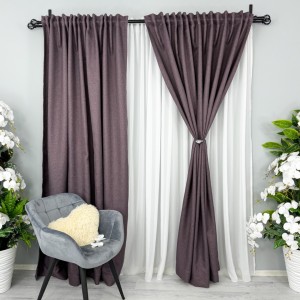 Draperie HoReCa TEXTURATA tip IN, 140cm latime x 260cm înălțime, cu TIV LAT, Purpuriu Draperie HoReCa TEXTURATA tip IN, 140cm latime x 260cm înălțime, cu TIV LAT, Purpuriu