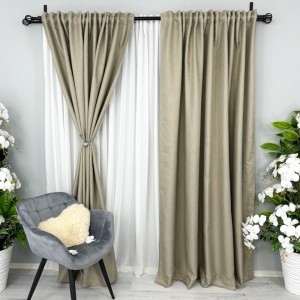 Draperie HoReCa TEXTURATA tip IN, 140cm latime x 260cm înălțime, cu TIV LAT, Bej Draperie HoReCa TEXTURATA tip IN, 140cm latime x 260cm înălțime, cu TIV LAT, Bej